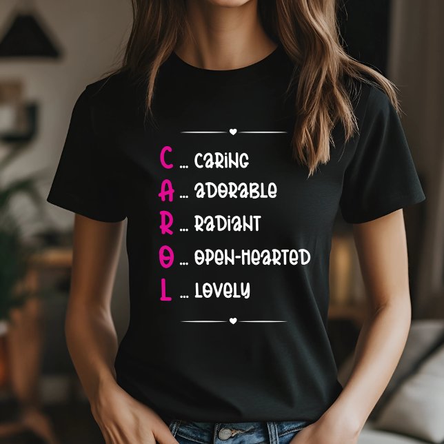 Personalized Carol Name Art T-Shirt (Creator Uploaded)