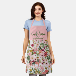 Personalized Carolina Floral Apron