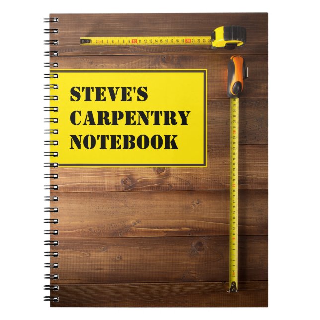 Personalized Carpentry Notebook (Front)