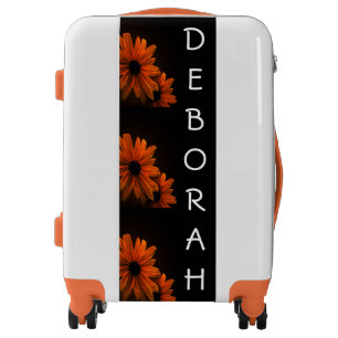 Personalized Carry On Luggage Suitcase/Daisy