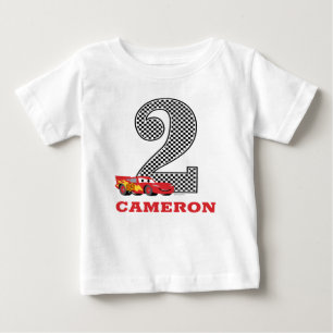 Personalized Cars - Lightning McQueen 2nd Birthday Baby T-Shirt