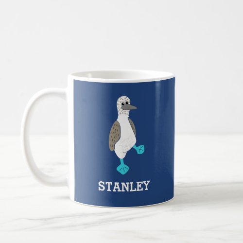 Personalized Cartoon Blue_Footed Booby Bird Coffee Mug
