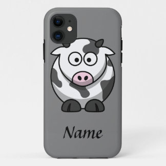 Personalized Cartoon Cow iPhone 11 Case