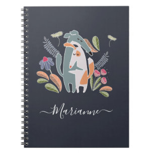 Personalized Cartoon Dogs Kids School Notebook