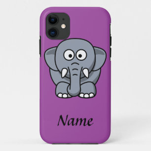 Personalized Cartoon Elephant iPhone 11 Case