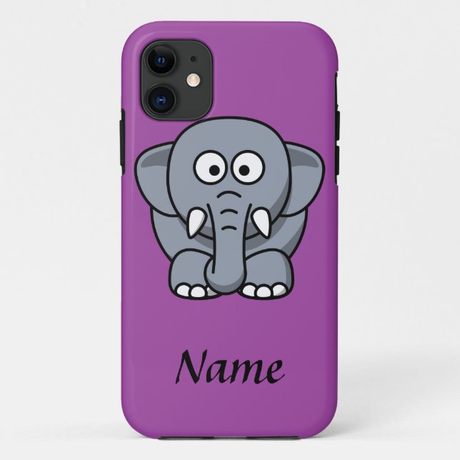 Personalized Cartoon Elephant Case-Mate iPhone Case (Back)