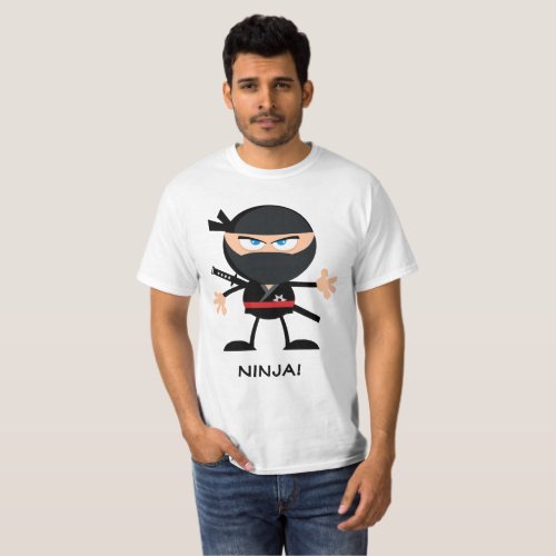 Personalized Cartoon Ninja T_Shirt