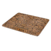 Personalized Carved Wood Floral Mandala Cutting Board (Corner)