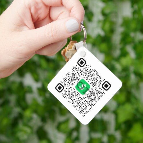 Personalized Cash App QR Code  Keychain
