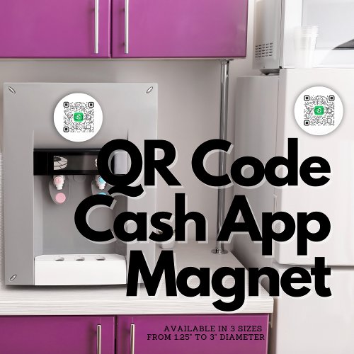 Personalized Cash App QR Code Magnet