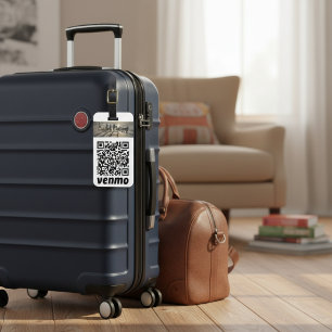 Personalized Cash App & Venmo QR Code Luggage Tag