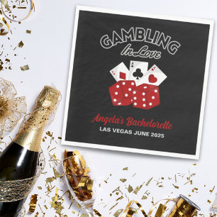 Personalized Casino Las Vegas Bachelorette Party Napkins