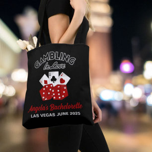 Personalized Casino Las Vegas Bachelorette Party Tote Bag