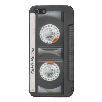 Personalized Cassette Retro Mix-tape Iphone Se/5/5s Cover by AV_Designs at Zazzle