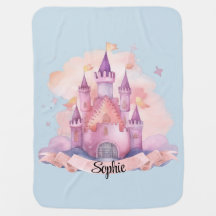 Personalized Castle Blanket, Baby Blanket