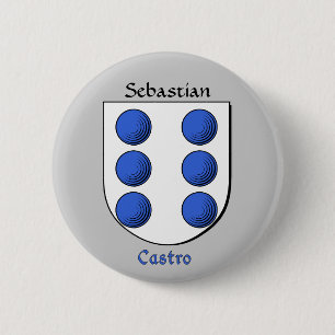 Personalized Castro Historical Shield Button