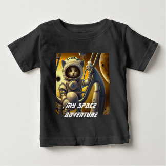 Personalized Cat Astronaut Illustration T-Shirt