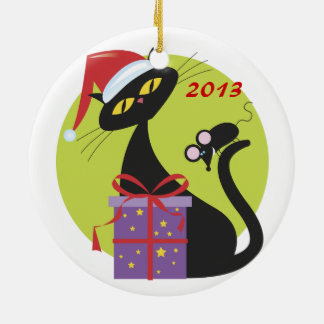 Personalized Cat Best Friend Christmas Ornament