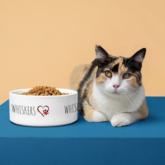 Personalized Cat Bowl With Name (Creator Uploaded)