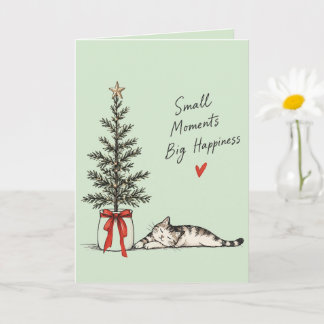 Personalized Cat Christmas Card Small Moments Big