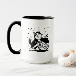 Personalized cat Christmas Mug