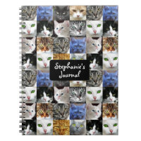 Personalized Cat Collage Journal