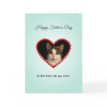 Personalized cat dad photo Fathers Day Card Personalized cat dad photo Fathers Day Card