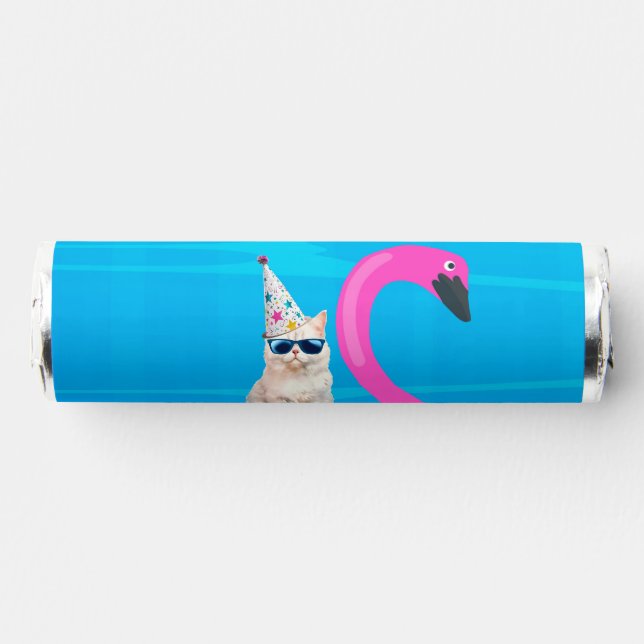 Personalized Cat Floatie Breath Savers® Mints (Front)