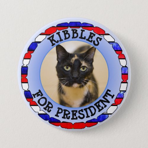 Personalized Cat for President Button