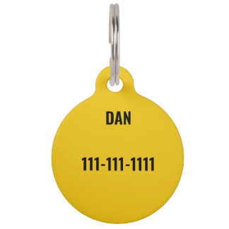 Personalized Cat ID Tag with MW Monogram | Safe an