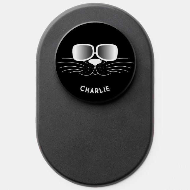 Personalized Cat in Sunglasses PopSocket (Popsocket)