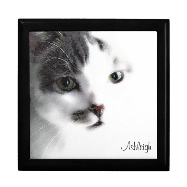 Personalized Cat Jewelry Box (Front)
