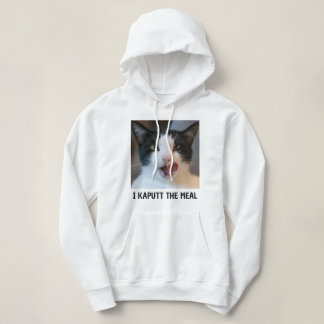 Personalized Cat Lover Black and White Pet Photo Hoodie