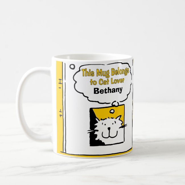 Personalized Cat Lover Mug