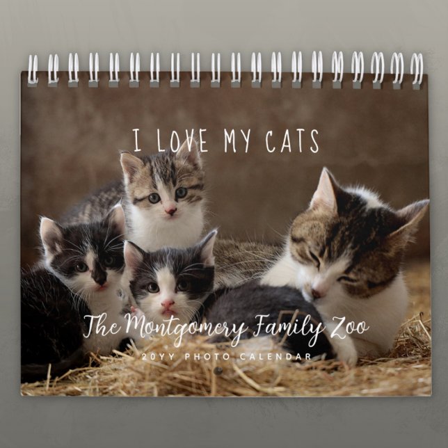 Personalized Cat Lovers 2026 Photo Calendar (Personalized Cat Lovers Photo Calendar)