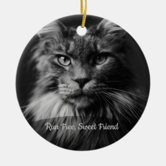 Personalized Cat Memorial Photo Ornament