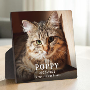 Personalized Cat Memorial Photo Plaque