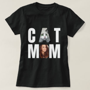 Personalized Cat Mom , cat photo T-Shirt