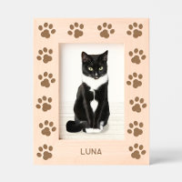 Personalized Cat Name Paw Prints