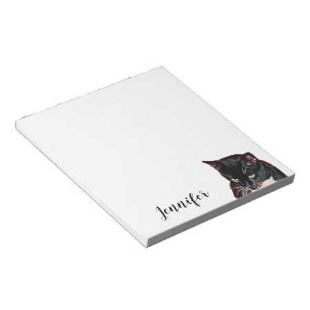 Personalized Cat Pet Photo Notepad