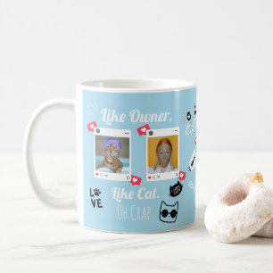 Personalized Cat Photo Coffee Mug Custom Pet Mug