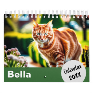 Personalized Cat Photos Pet Year Create Your Own Calendar