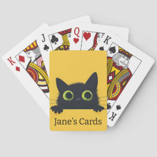 Personalized cat playing cards, poker cards