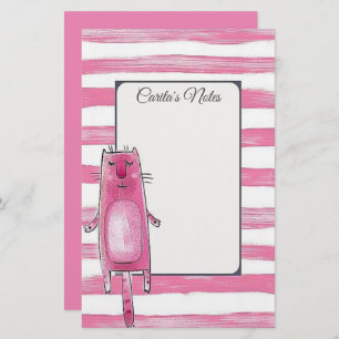 Personalized Cat Stationery