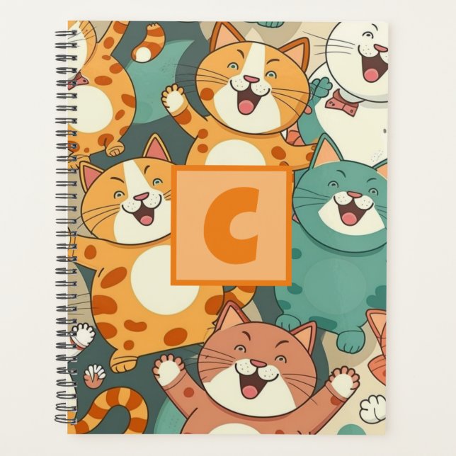 Personalized Cat-themed Planner (Front)