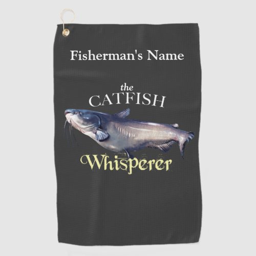 Personalized Catfish Whisperer Fishing Towel