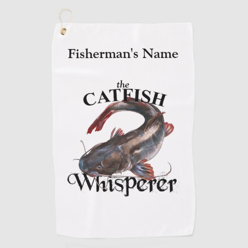 Personalized Catfish Whisperer Light Fishing Towel
