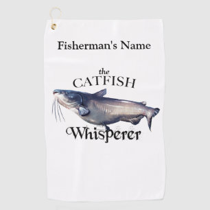 Personalized Catfish Whisperer Light Fishing Towel