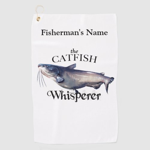 Personalized Catfish Whisperer Light Fishing Towel