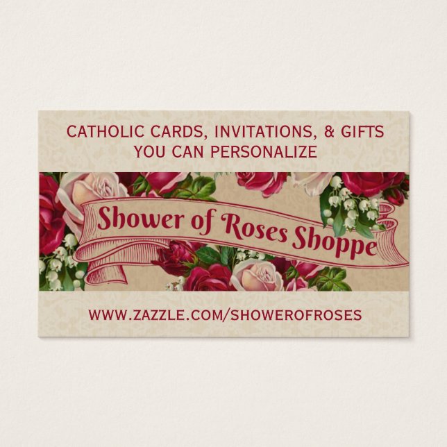 Personalized Catholic Cards Invitations Gifts (Front)